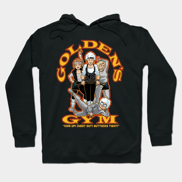 Golden's Gym Hoodie by harebrained